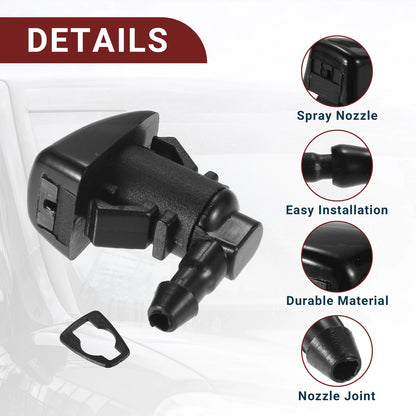 Windshield Washer Nozzle Set for Ford Edge (2015-2023) with Hose & Connectors