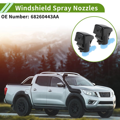 Windshield Washer Nozzle & Hose Connector for Jeep (2018-2023) 1 Set