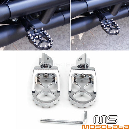 Motorcycle MX Foot Pegs for Harley FLDE FLFB FLHC FLSB FLSL FXBB FXLRS (2023)