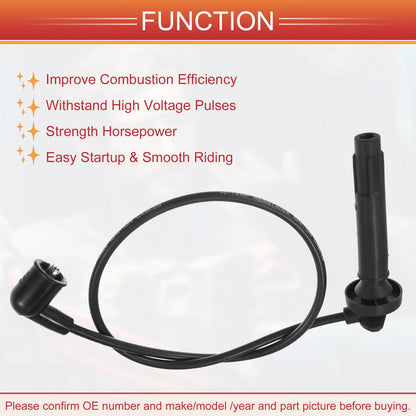 4 x Spark Plug Wire Ignition Coil Cables for Subaru Legacy (2006-2009)