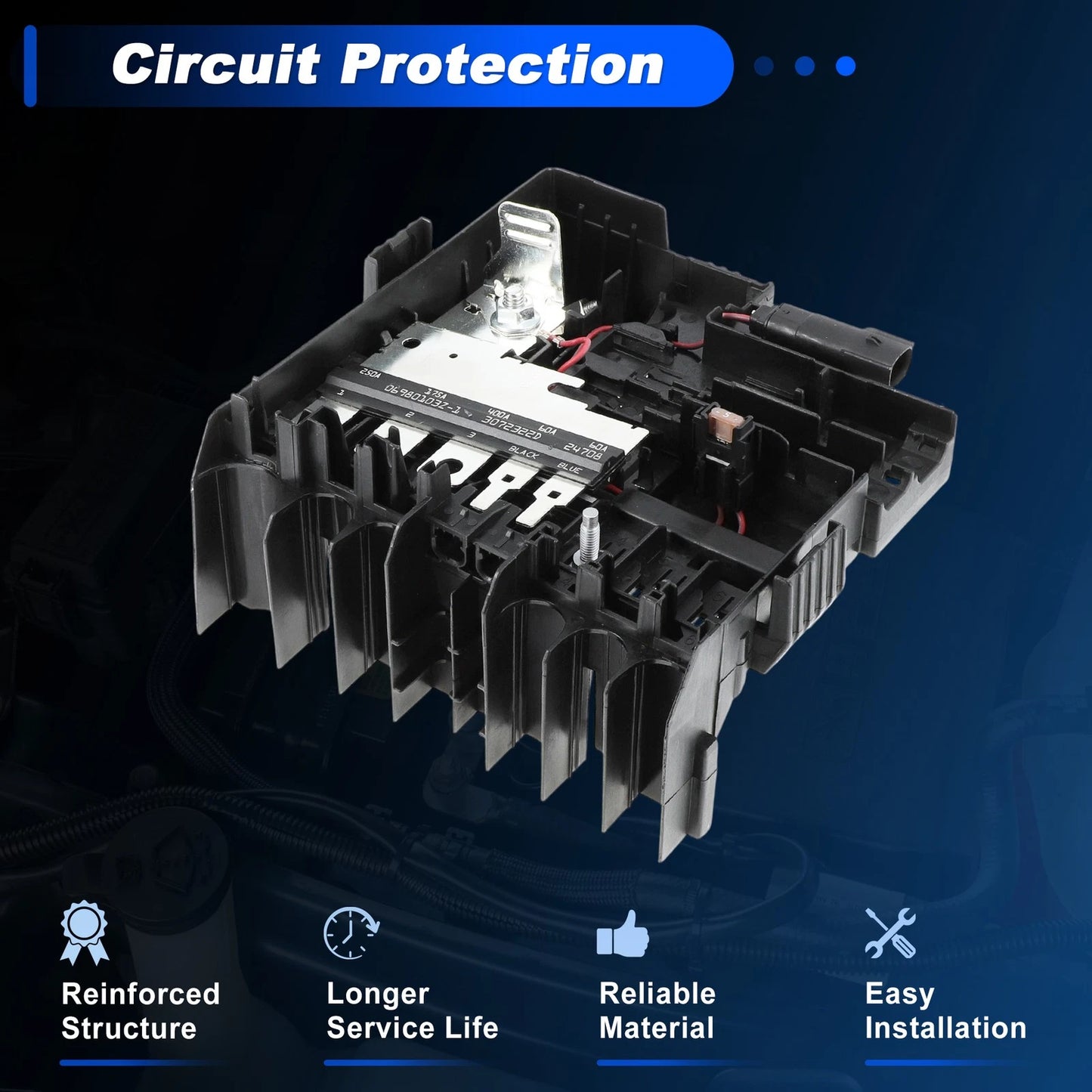 Battery Distribution Box Fuse Block for Chevy Silverado 1500 and GMC