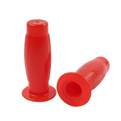 Universal 7/8" Easy-Hold Hand Grips for Vintage Motorcycle Handlebars Red
