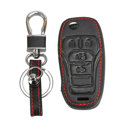 4 Button Key Protective Case Cover for Ford Edge Fusion Explorer F-150 (2015-2023)