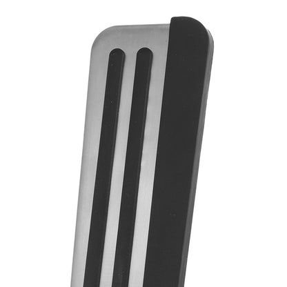 Foot Pedal Covers Non-Slip No Drill Metal for Nissan Infiniti Silver Tone