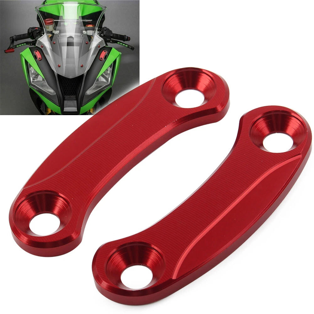 Kawasaki ZX-10R  Rearview Mirror Block Off Base Plates Covers (2016-2021)