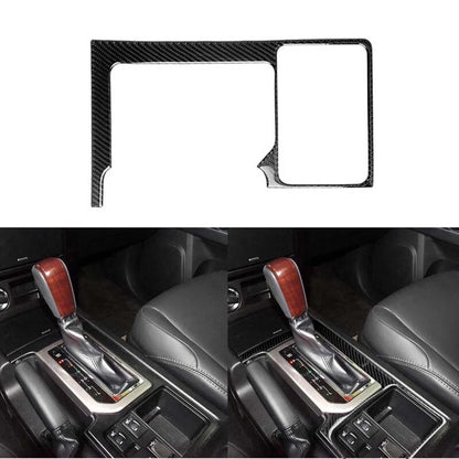 Carbon Fiber Center Console Gear Shift Panel Trim fit For Land Cruiser Prado