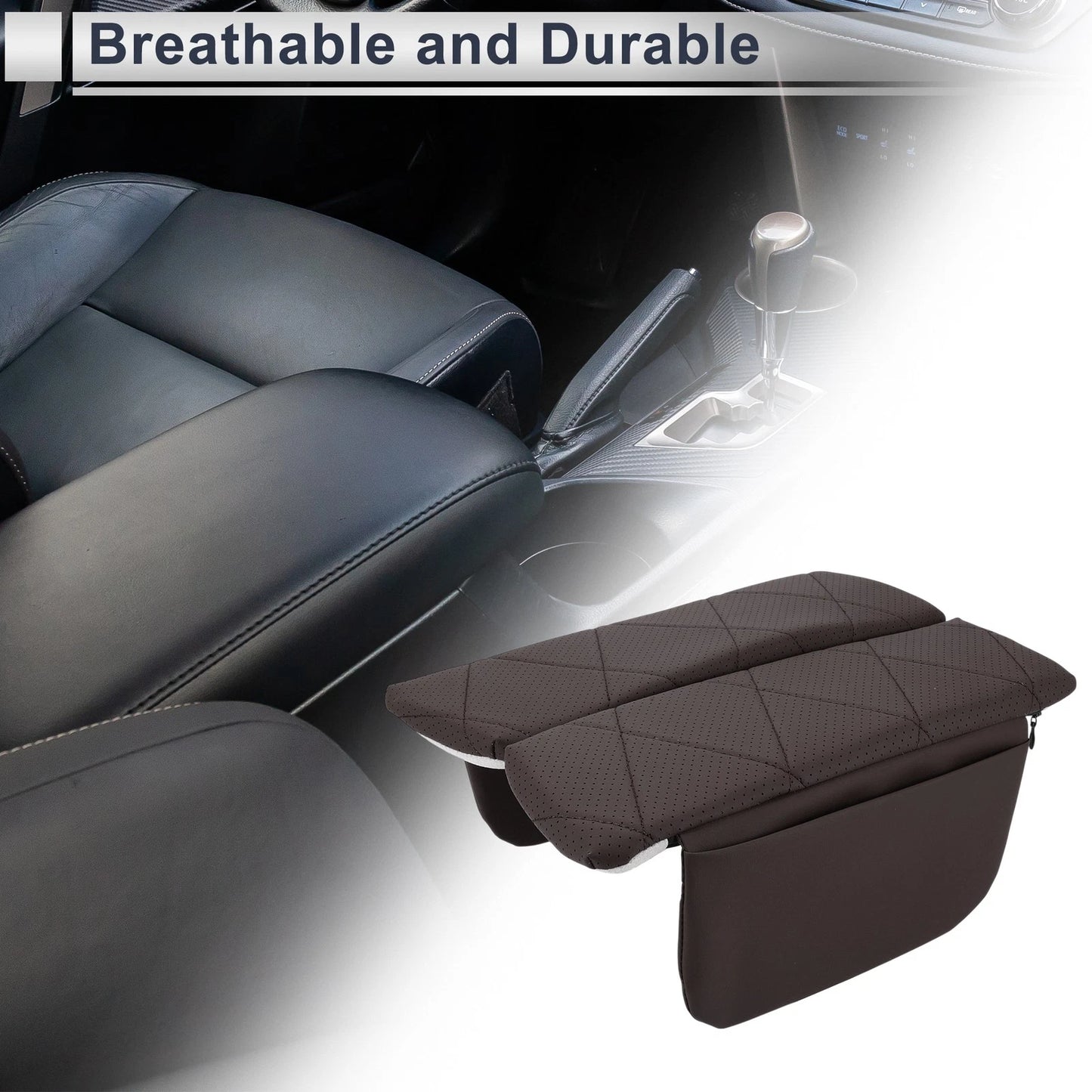 Center Console Cover for BMW X5 (2019-2024) - Dark Brown Storage Bag
