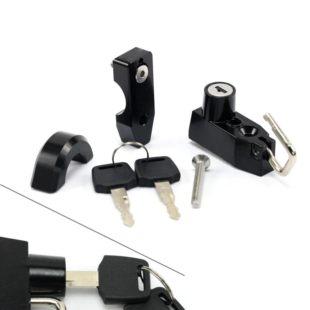 25mm CNC Handlebar Helmet Lock w/Keys for HARLEY-DAVIDSON XL 883 1200