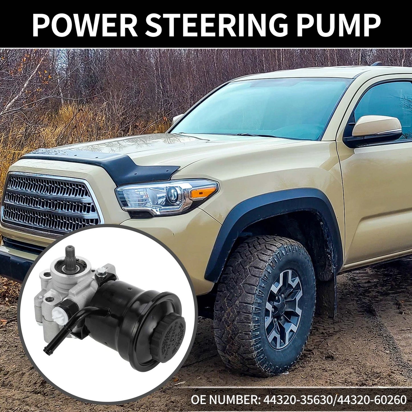 Power Steering Pump for Toyota Tacoma, 4Runner (1997-2001)