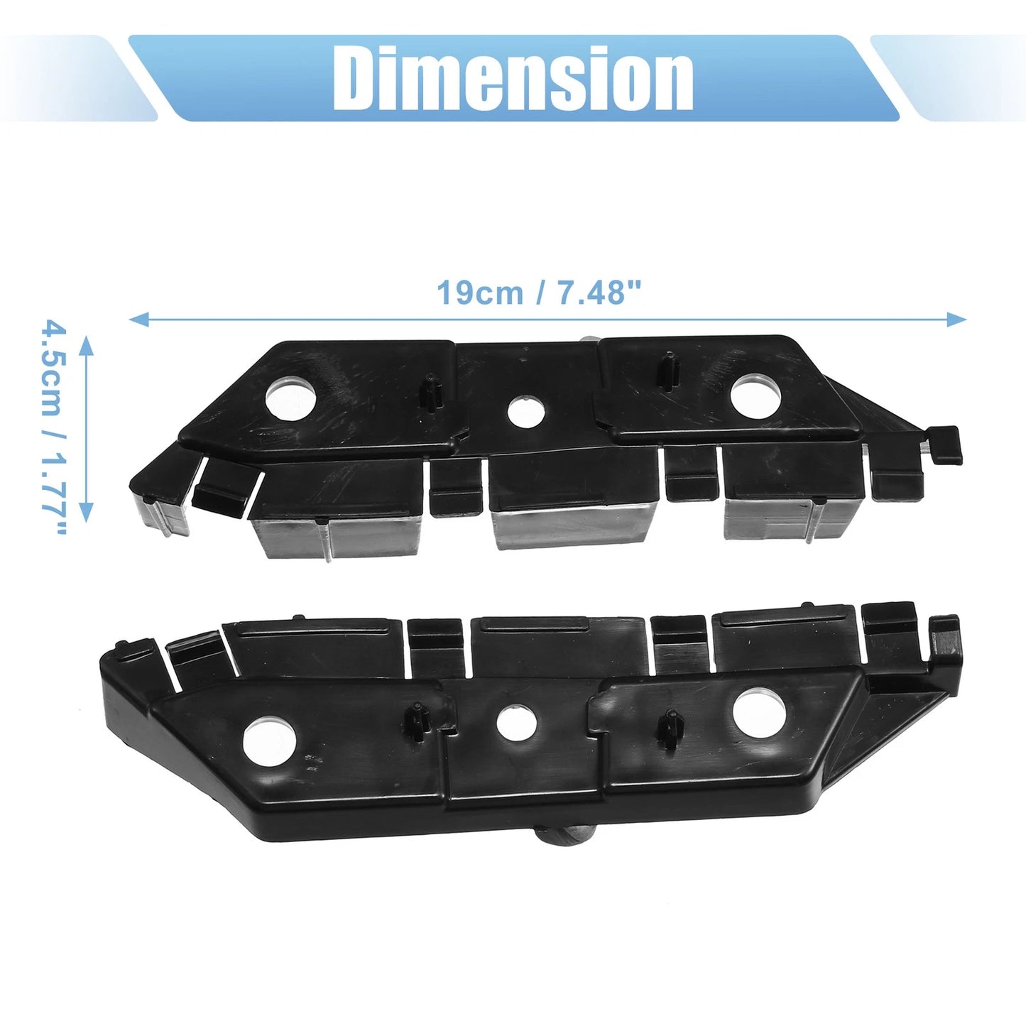 Front Bumper Bracket for Ford Fusion 2013 (2013) - Plastic Black
