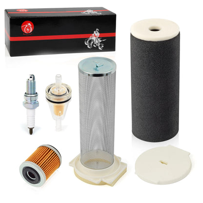 Air Filter Kit END CAP Oil Filter Kit for Yamaha Wolverine 350 (1995–2004)
