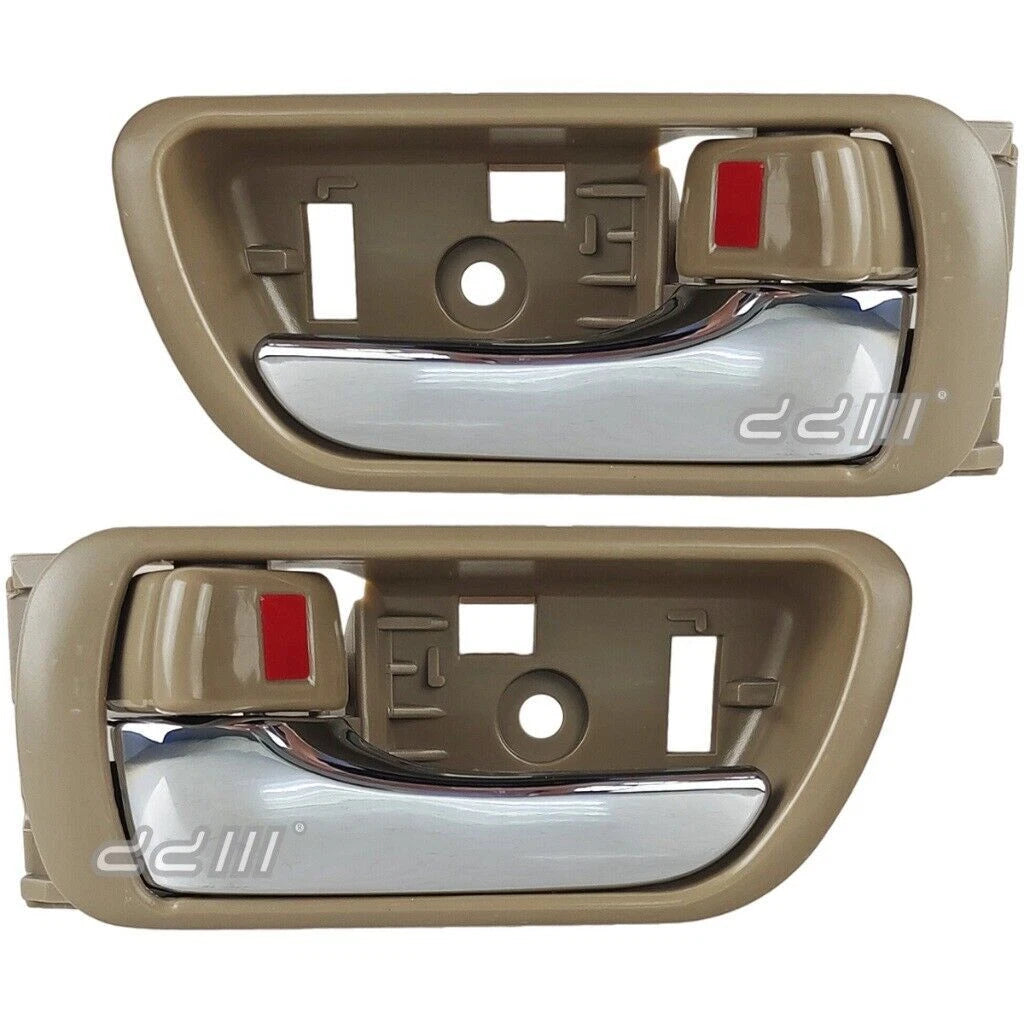 Beige & Chrome Interior Door Handle for Toyota Camry (2002-2006)