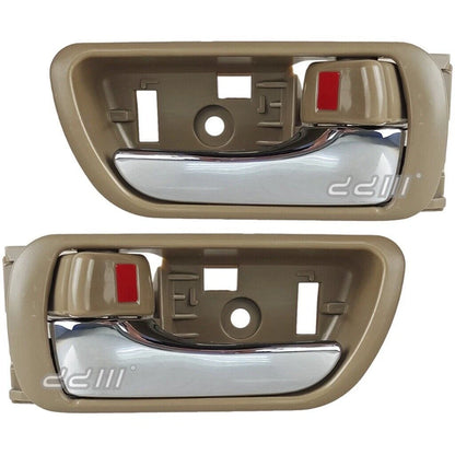 Beige & Chrome Interior Door Handle for Toyota Camry (2002-2006)