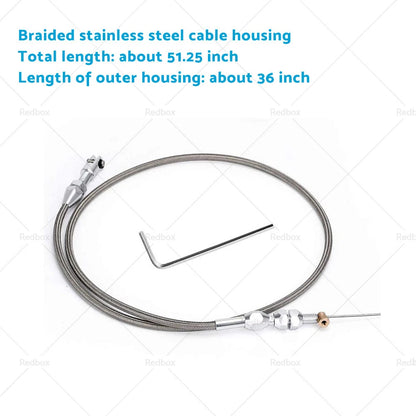 36" Braided Throttle Cable for 1997-2007 Chevrolet LS1 4.8 5.3 5.7 6.0