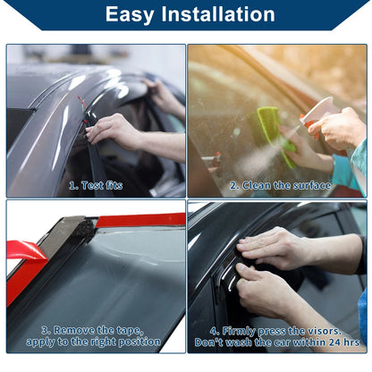 Car Window Deflectors for Hyundai Elantra Sedan (2007-2010) 2 x Side Vent Visors