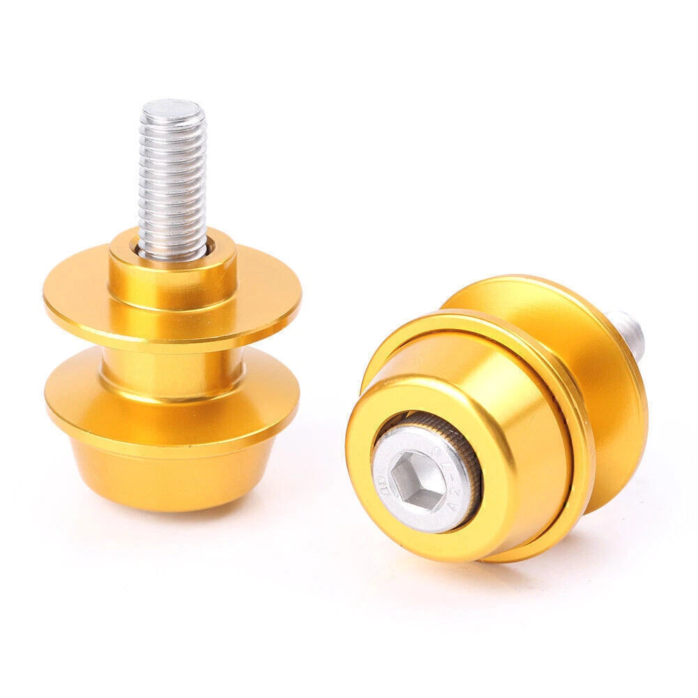 8mm Swingarm Spools Sliders Gold for Suzuki GSR750 GSX1300 GSXR600 SV1000 SV650 (2011-2016)