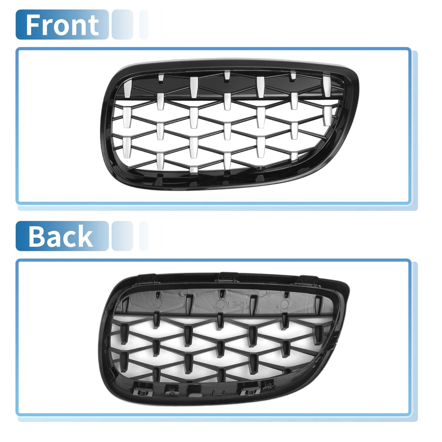Front Hood Bumper Grille for BMW 328xi 335xi 328i 335i xDrive (2007-2013)