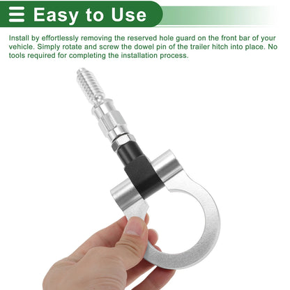 Tow Hook 15.6mm Aluminum Alloy for Ford Focus (1998-2025)