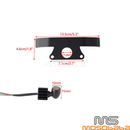 12V Mini Rear LED Turn Signal Tail Light w/Bracket for Harley Sportster (2021-2023)