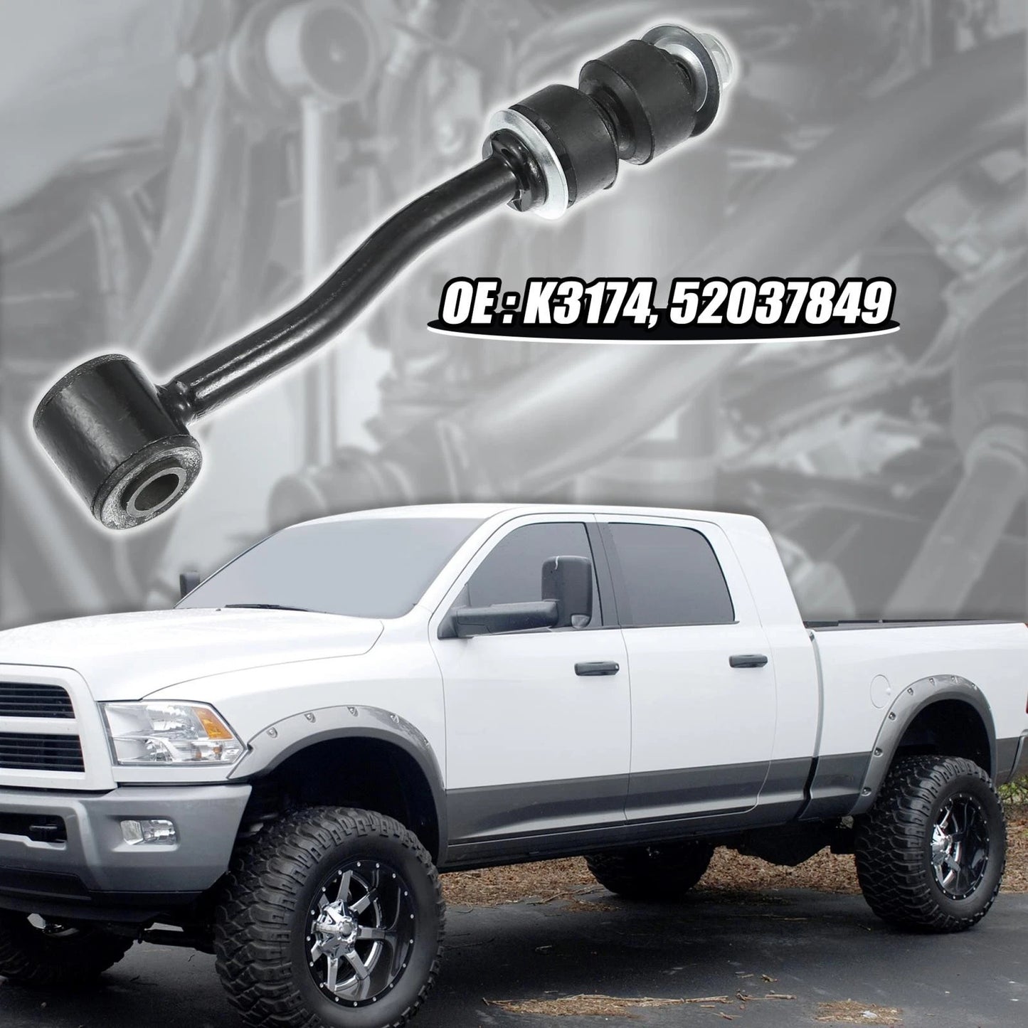 2 x Front Sway Bar Links for Jeep Grand Wagoneer (1974-1993)