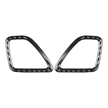Carbon Black Dashboard Air Vent Outlet Cover Trim for Jeep Cherokee (14-23)