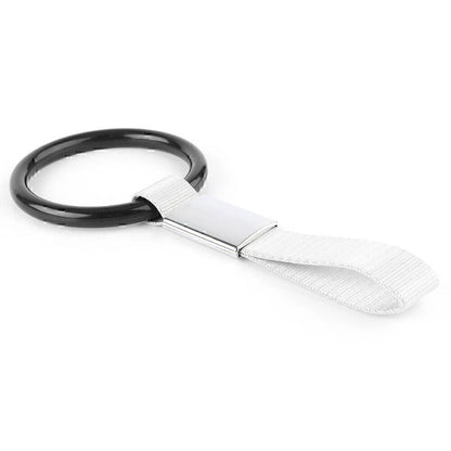 Tsurikawa Ring Handle Strap Charm for Subway Train Bus - Black