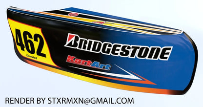 XTR 14 KART ART Sunrise Style Decals Sticker Kit
