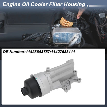 Engine Oil Filter Housing for Mini Cooper 1.6L L4 (2010-2015) 1 Pc