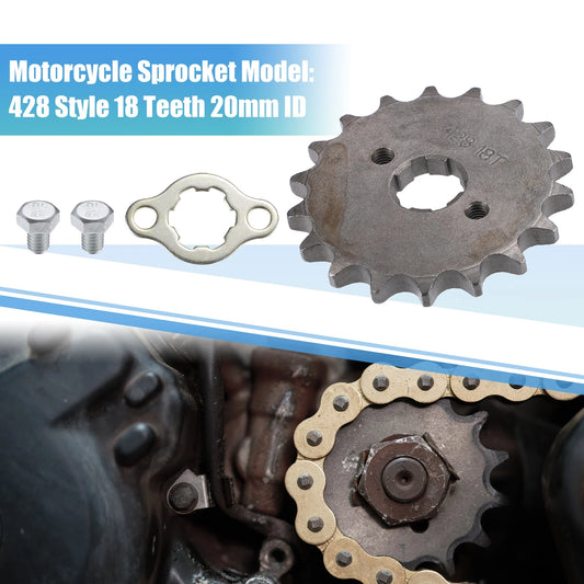 428-Style 18T 20mm ID Front Engine Sprocket Set for Dirt Pit Bike ATV