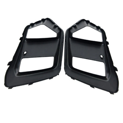 Matte Black Front Bumper Fog Light Covers for Ford Focus RS (2016-2018) 2x