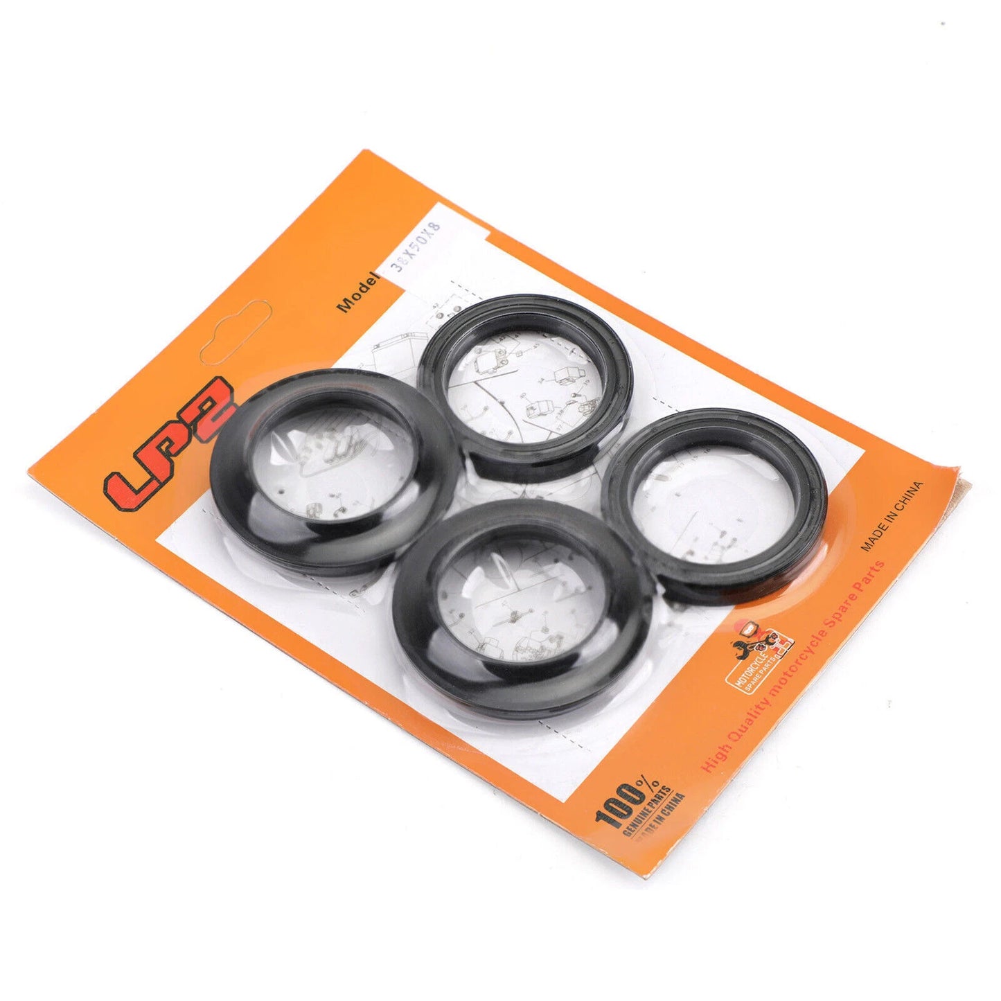 Fork Seal Ring Set with Dust Caps for Kawasaki ZX 500 600 750 GPX (78-01)