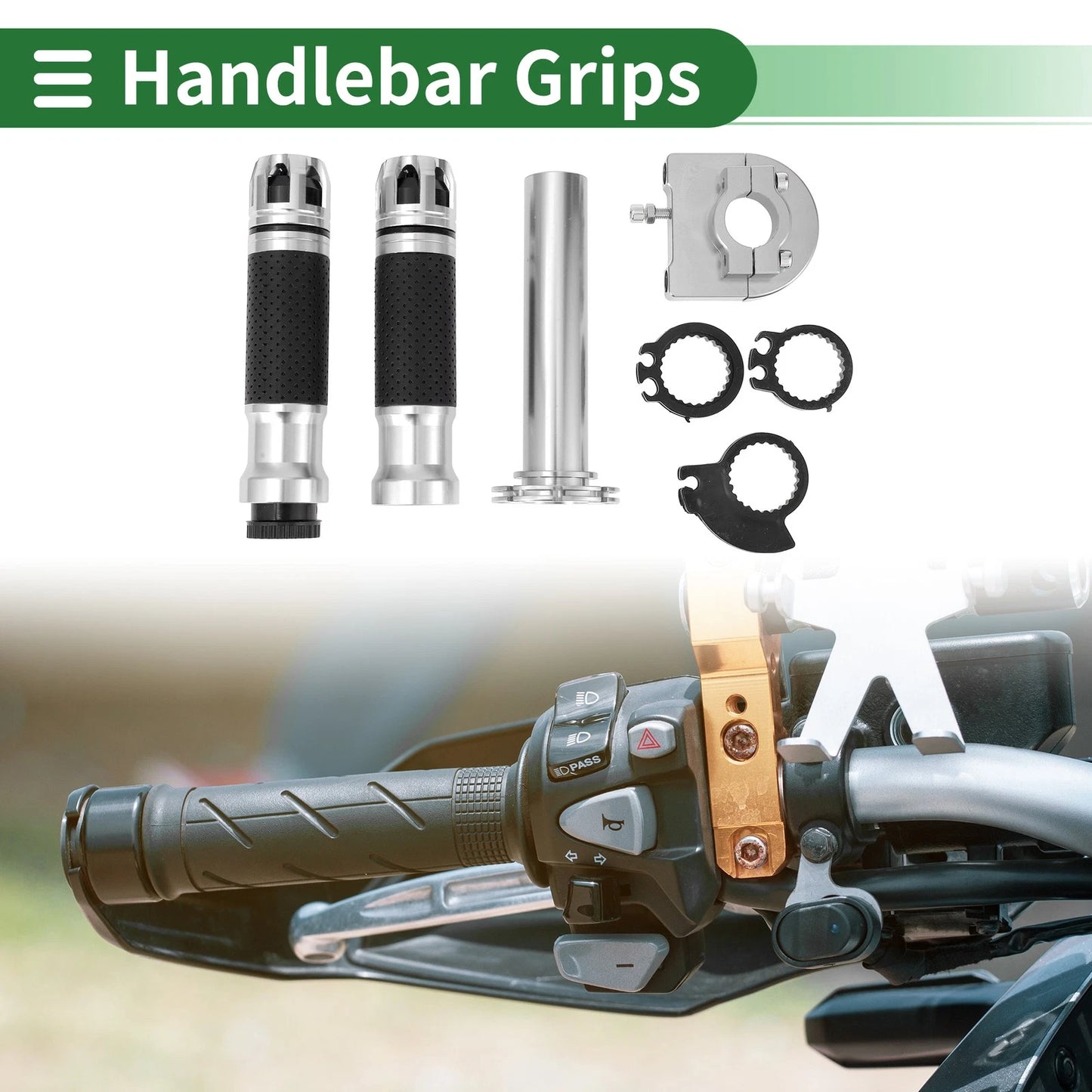 2 x Hand Grips Cover Kit for Motorcycle