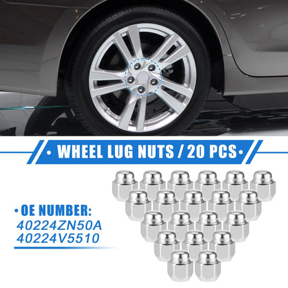 20 x M12x1.25 Wheel Lug Nut for Nissan Altima Infiniti G20 I30