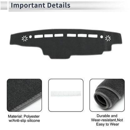 Dashboard Cover Mat for Suzuki Every DA17V (2015-2024) Sun Protector Gray