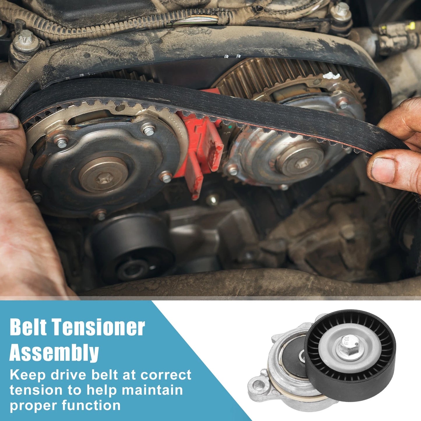 Belt Tensioner Pulley Assembly for Ford Expedition (2015-2023)