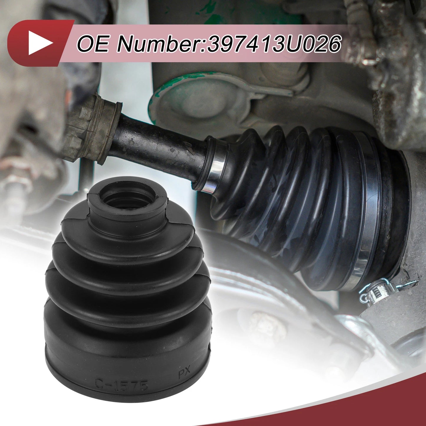 Inner CV Joint Boot Kit w/ Clamps for Nissan Almera (2012-2018)