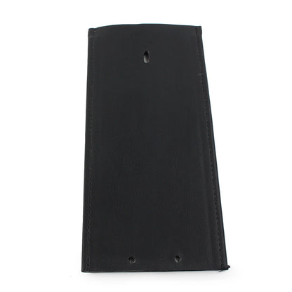 Black Leather Gas Tank Panel Bib for Harley (No Design, Smooth)