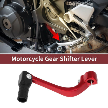 Folding Motorcycle Gear Shifter Lever for Honda CRF110F (2013-2018) Red/Black