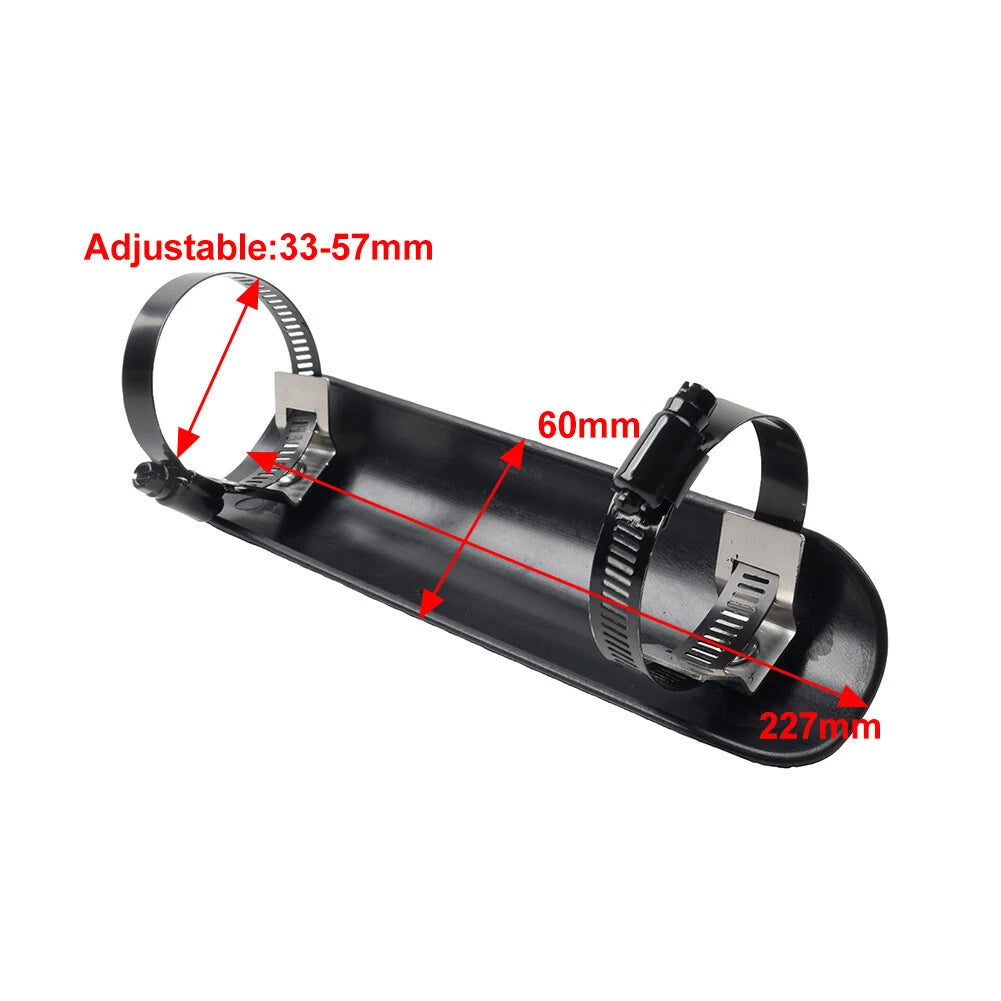 Black Exhaust Muffler Pipe Heat Shield Cover for Motorcycle Universal