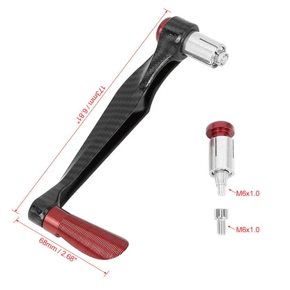 1 Pair Universal Motorcycle Brake Clutch Lever Protector Hand Guard Red