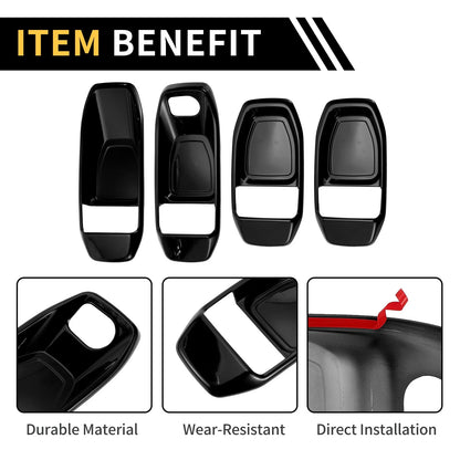 Interior Door Handle Bowl Cover Trims for Jeep Wrangler JL (2018-2023)