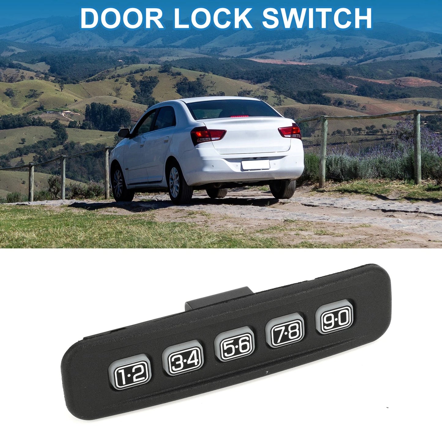 Door Lock Switch for Ford Crown Victoria (2001-2011) Black