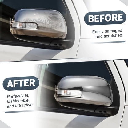 Rearview Mirror Cover Cap Chrome Plated for Toyota Hilux Vigo (2012-2014)