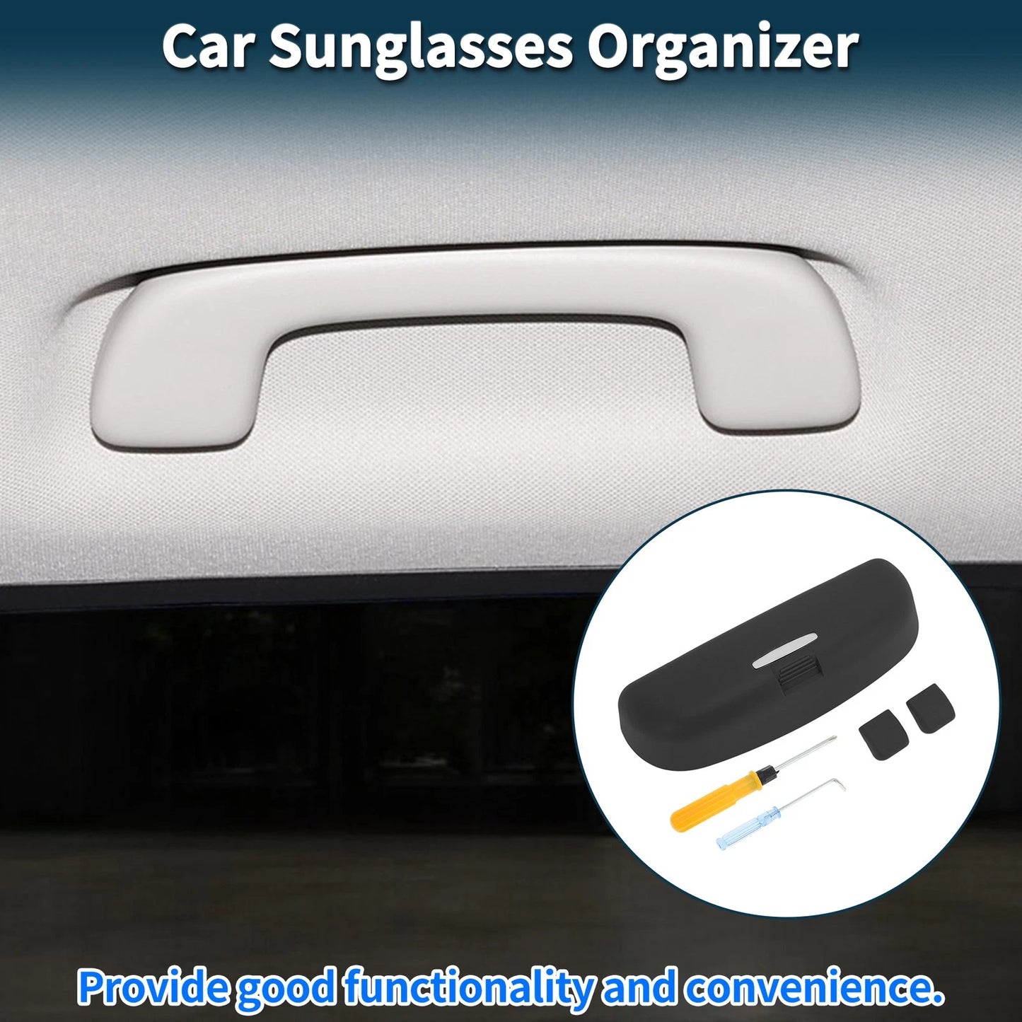 Sunglasses Case for Mitsubishi Outlander Eyeglasses Holder Black