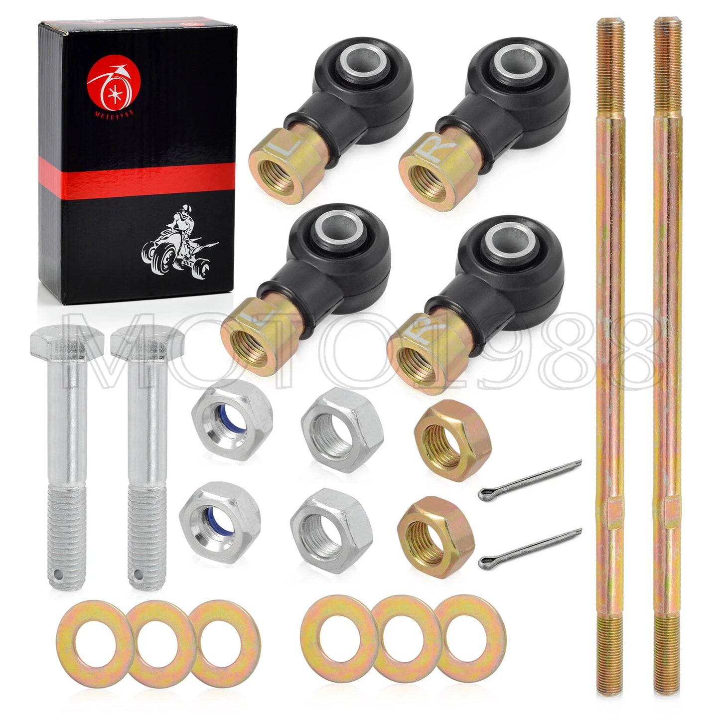 2x Left and Right Tie Rod Set 290mm for Polaris Sportsman 335 400 500 600 700 (2006–2014)