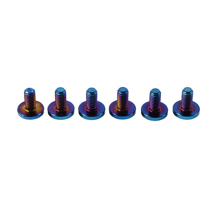6 x M6x25mm Titanium Alloy Torx Head Bolts for Bike Motor - Blue