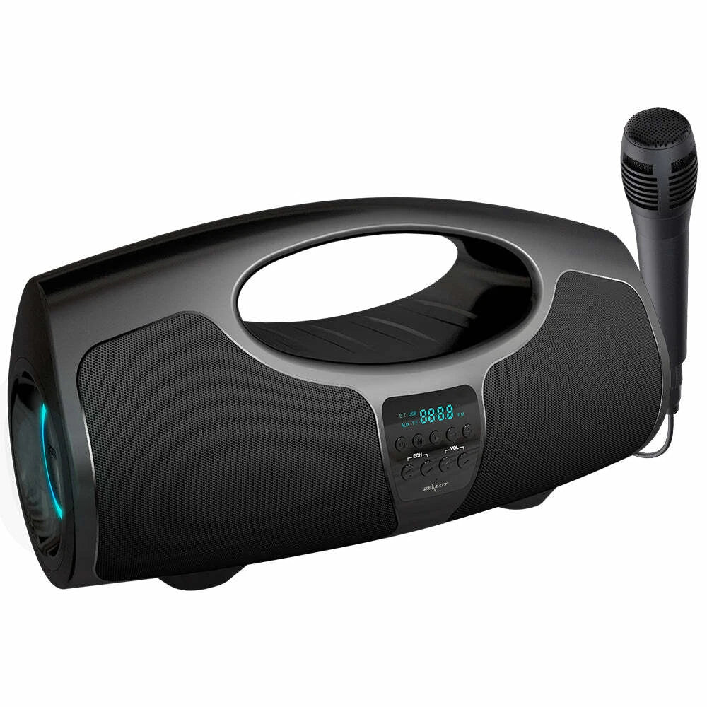Karaoke Bluetooth Wireless Speaker Microphone for Multimedia Radio
