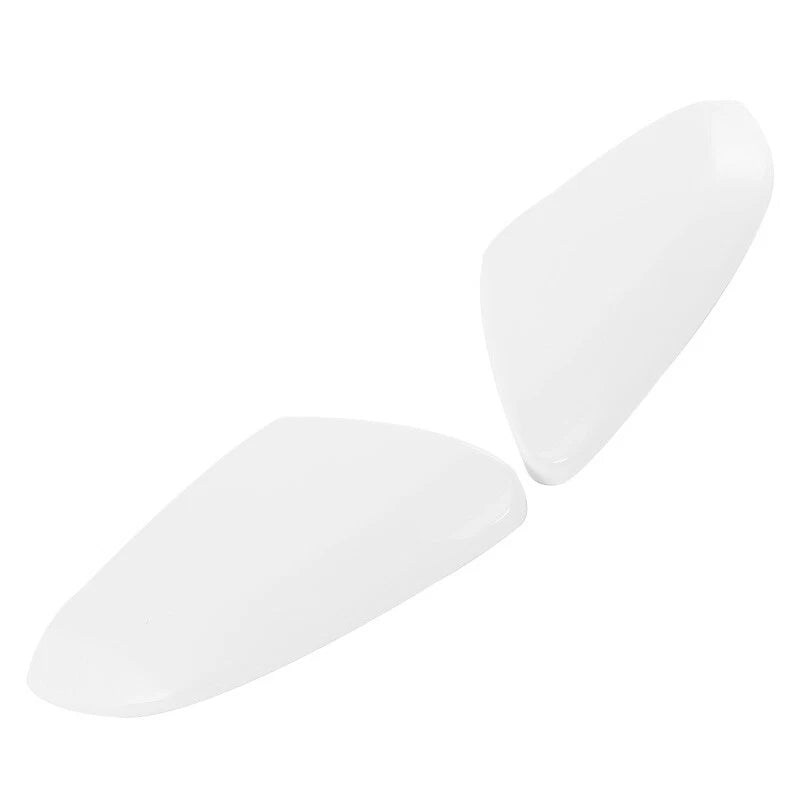 Left & Right Rearview Mirror Cap Covers White for Honda Civic (2016-2020)