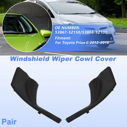 Windshield Cowl 1 pair for Toyota Prius C (2012–2018)