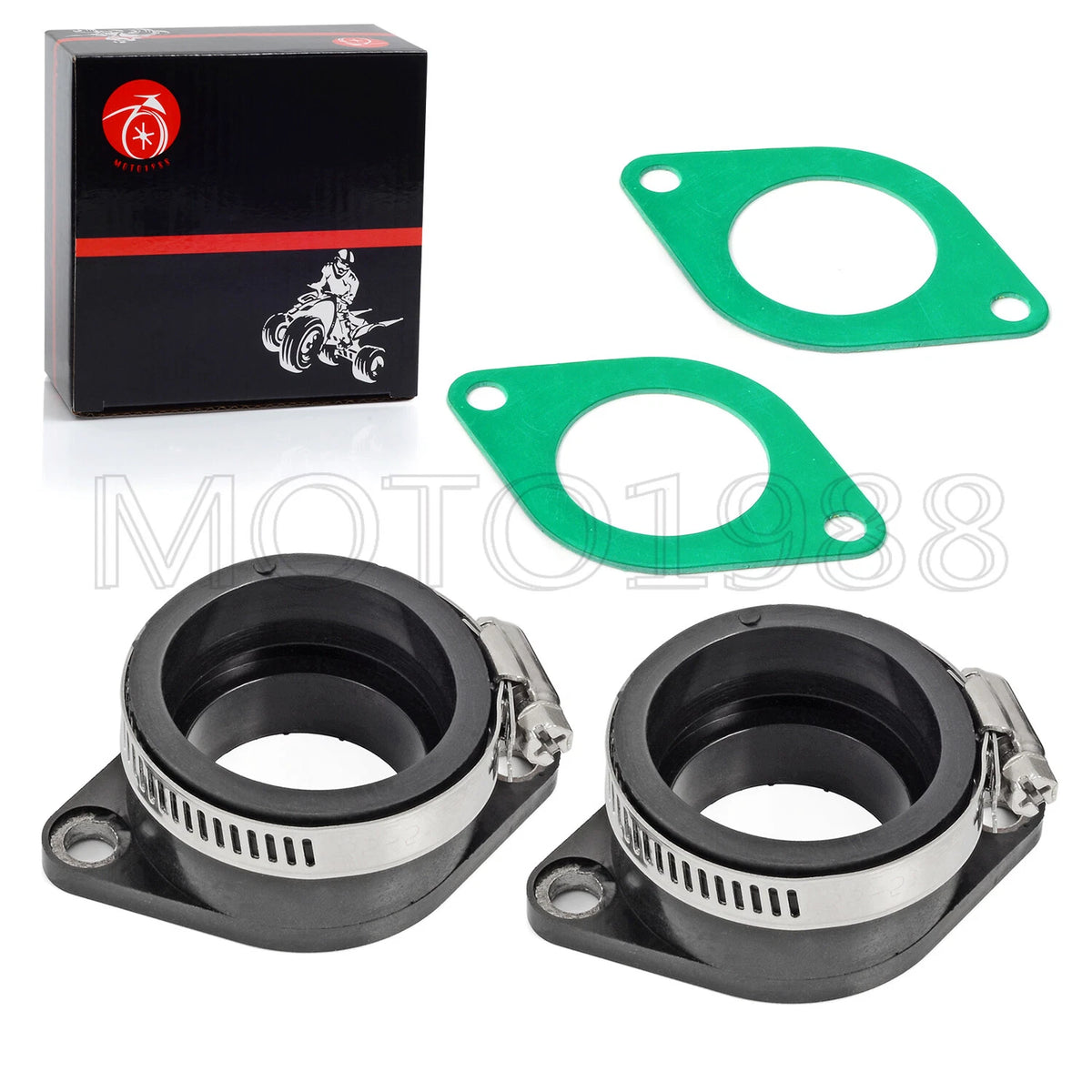 Carb Mounting Boots Intake Boot Clamp for HONDA CB360G CB360T CB360 (1973–1976)